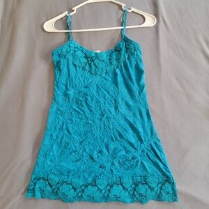 Maurices Teal Lace Trim Camisole